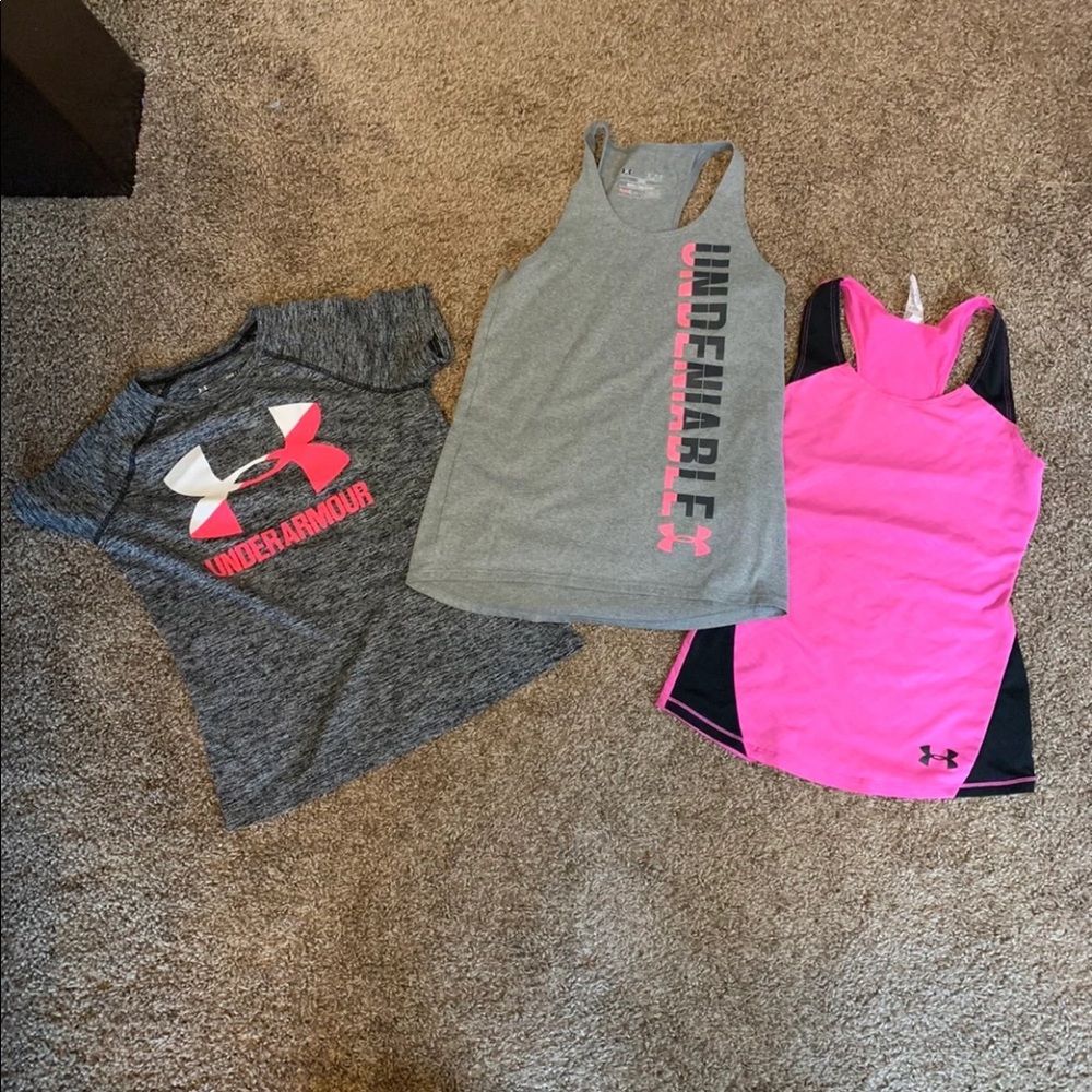 Yth Small Under Armour Summer Shirts